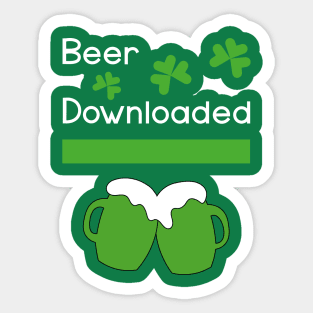 St Patrick's day, IT specialist Sticker